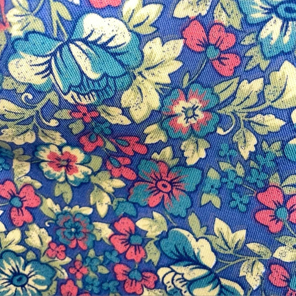 Vtg LL Bean Floral Pleated Shorts Size 1X - 9” Inseam Cottagecore Grandmacore